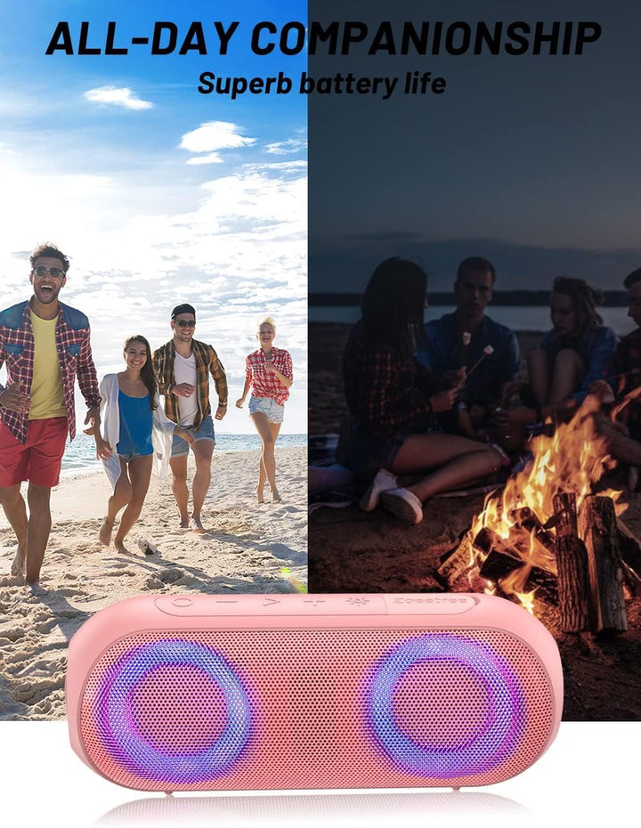 NOTABRICK Bluetooth Speaker with RGB Light, Portable Music Box, Bluetooth Box, 30 W True Wireless St