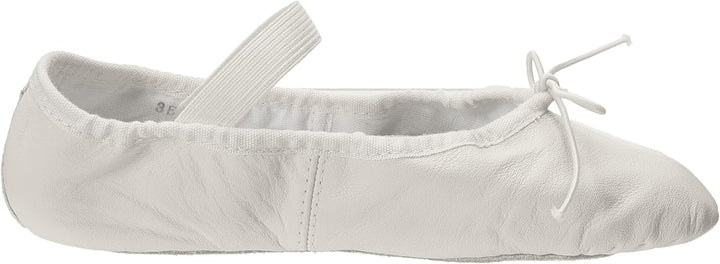 Bloch Dance Girl's Dansoft Full Sole Leather Ballet Slipper/Shoe, White, 7.5 X-Narrow Toddler