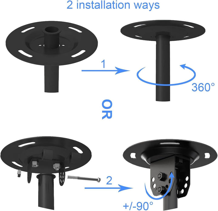 suptek TV Deckenhalterung, TV Halterung Decke für die meisten 23-43 Zoll Fernseher, Schwenkbar und N