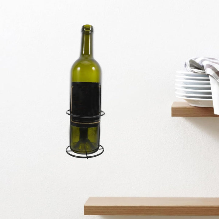 An der Wand montierter Spiralflaschenhalter aus Metall zur Aufbewahrung in der Hausbar