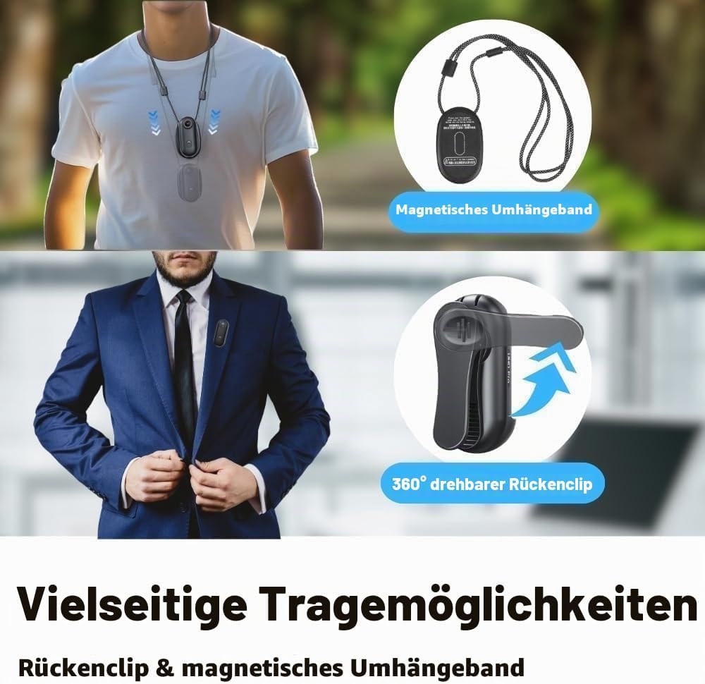 4K Mini Action Kamera Ultra-Kompakt POV Bodycam, wasserdichte Sportkamera mit 120Min Aufnahme, WiFi