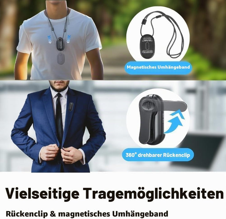 4K Mini Action Kamera Ultra-Kompakt POV Bodycam, wasserdichte Sportkamera mit 120Min Aufnahme, WiFi