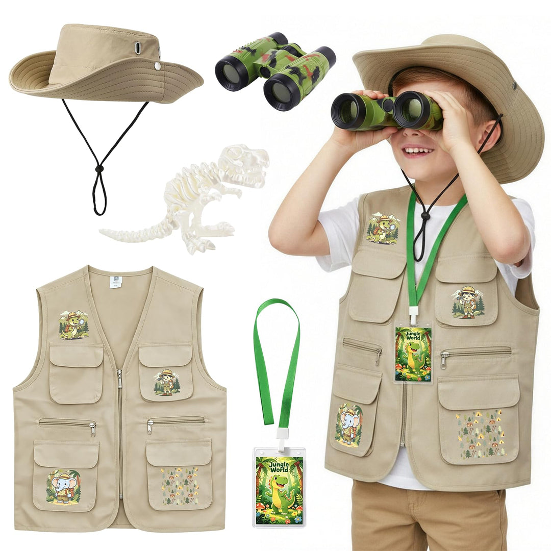 5 Pcs Forscherset für Kinder Entdecker Set für Welt Dinosaurier