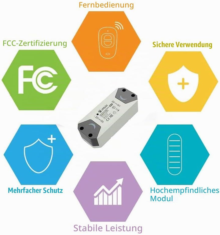 eMylo Smart Wireless RF Motor Controller Schalter RF Relaismodul DC 12V Motor Fernsteuerungsschalter