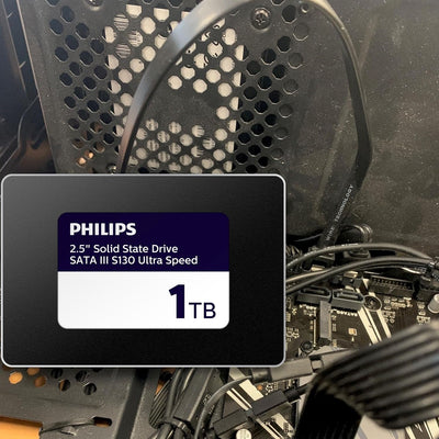PHILIPS Interne SSD 2.5" SATA III 1 TB S130 Ultra Speed, Lesegeschwindigkeit bis zu 550 MB/s 1 TB Sa