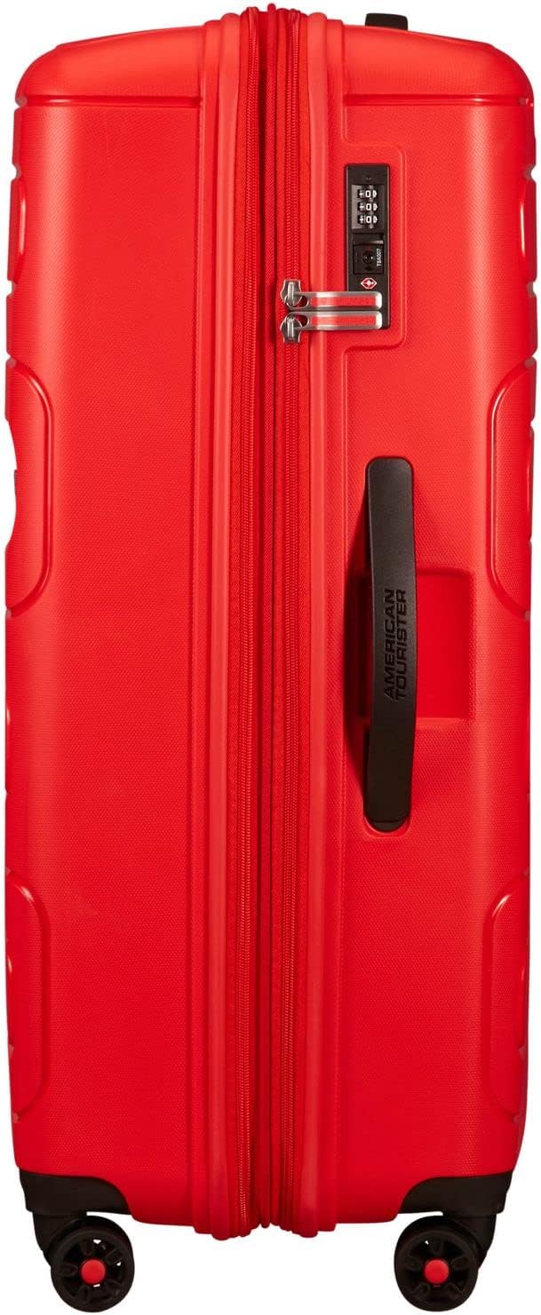 American Tourister Sunside Spinner 77 Erweiterbar, 4.5 KG, 106/118L, Rot (Sunset Red) Spinner L (77