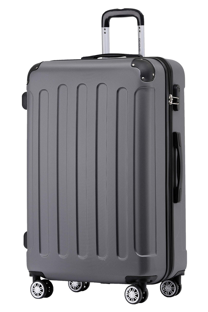 BEIBYE Zwillingsrollen Hardcase Reisekoffer Koffer Trolleys Hartschale in XL-L-M in 14 Farben (Busin