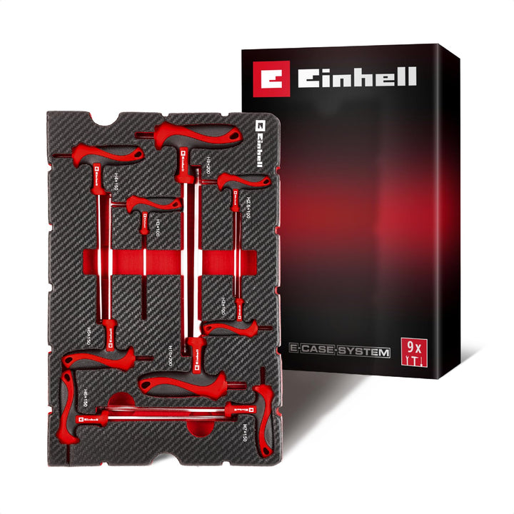 Original Einhell Pad T-Griff-Schraubendreher 9-tlg. (Maschinen- & Fahrzeugmontage, T-Griff, Kugelkop