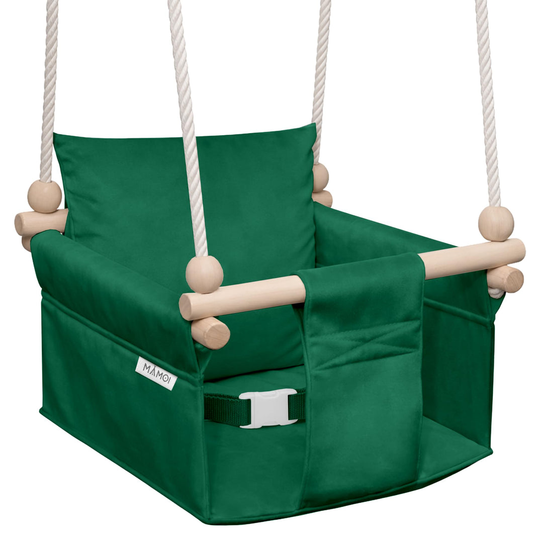 MAMOI® Babyschaukel, Baby schaukel Indoor, Kinderschaukel aus Holz, Holzschaukel für Kinder, Schauke