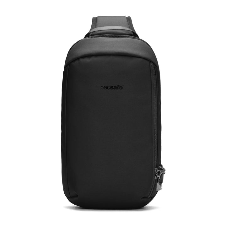 Pacsafe Vibe 325 - Anti-Diebstahl Cross-Body-Bag, Umhängetasche, Sling Bag Schwarz (Jet Black 130),