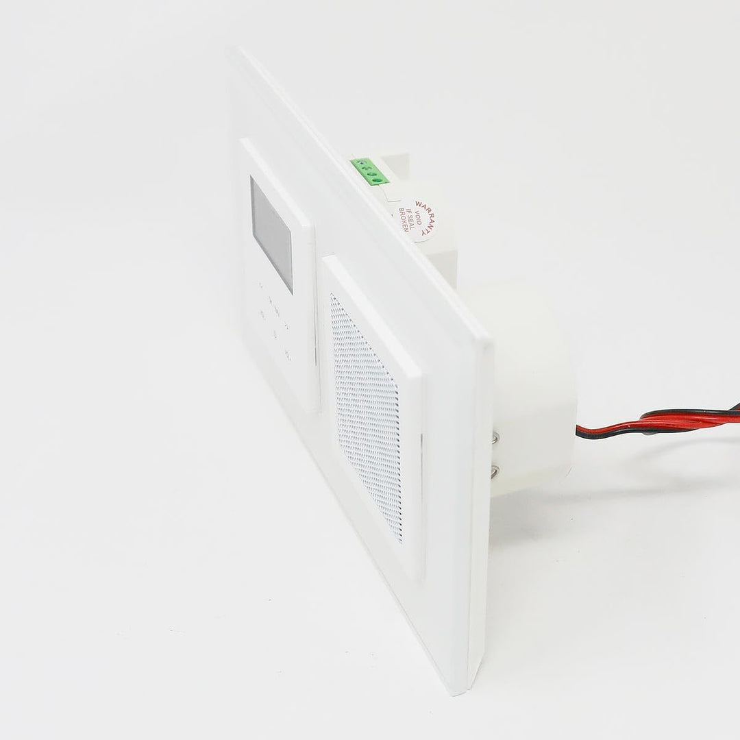 LOGIQ Unterputz Radio mit 2W RMS Lautsprecher, DAB+, UKW und Bluetooth, OLED-Display, Weck- und Slee