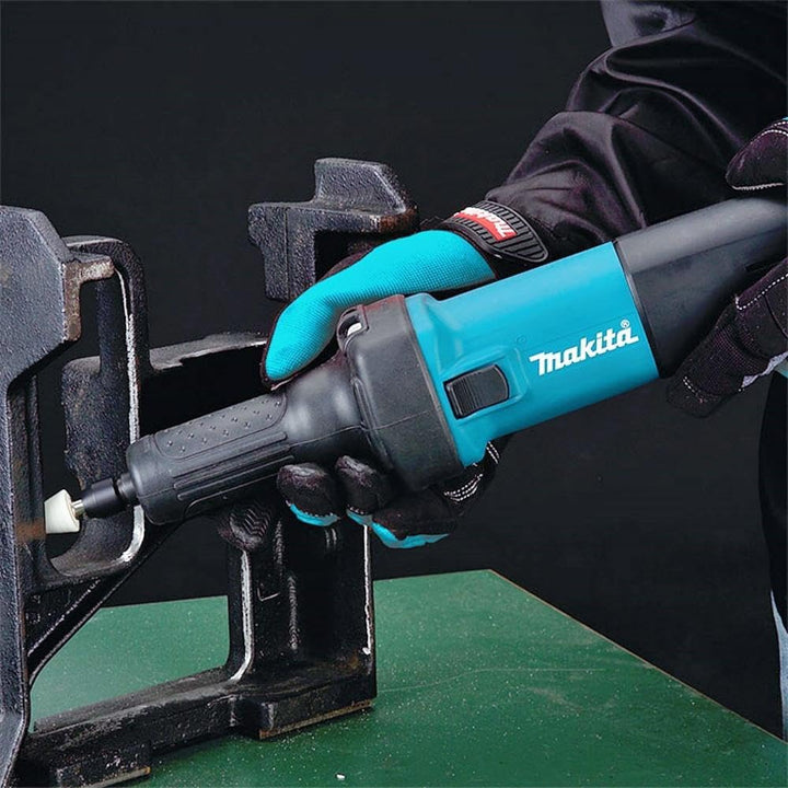 Makita GD0601 GD0601-Amoladora recta 400W 25.000 RPM 1.7 kg pinza 6 mm, Schwarz, Blau, Silber, 1/4_I