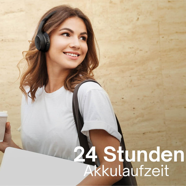 Motorola Sound Moto XT 220 | Kabellose Over-Ear-Kopfhörer mit 24 Stunden Spielzeit und Mikrofon | Pa