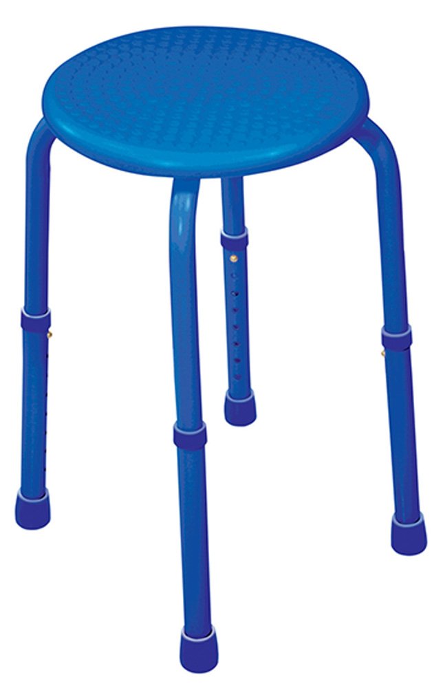 Aidapt VB511AB Mehrzweck- Einstellbarer Hocker, blau, Blau