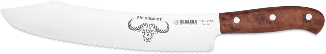 GIESSER seit 1776 - Made in Germany - Brotmesser 25 cm Tree of Life, PremiumCut Wave No 1, Wellensch