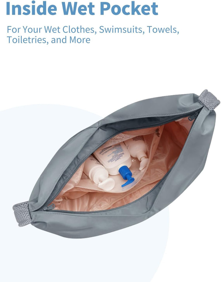 Ceneda Sporttasche für Damen Sport-Reisetasche mit verstecktem Yogamatten-Halter und Schuhfach Worko