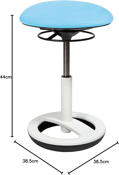 Topstar Sitness Bob, ergonomischer Sitzhocker, Arbeitshocker, Bürohocker mit Schwingeffekt, Sitzhöhe