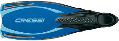 Cressi Reaction Pro Fins - Flossen zum Tauchen, Freitauchen und Schnorcheln, Adult Unisex 42/43 Schw