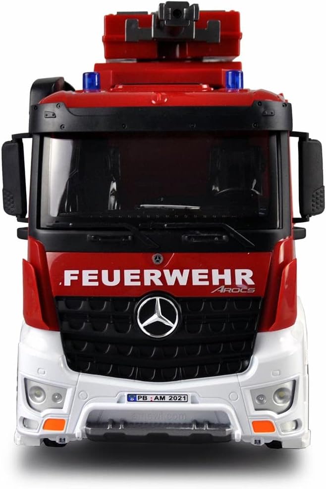 Amewi 22503 Mercedes Benz Feuerwehr-Loeschfahrzeug - Lizenzfahrzeug 1:18 RC Modell-LKW 100% RtR inkl