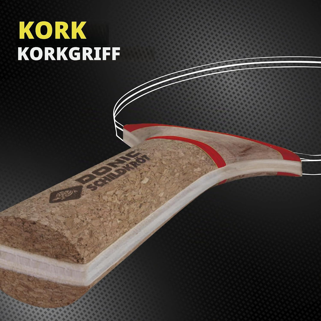 Donic-Schildkröt Tischtennis-Geschenkset Persson 600, 1 Schläger mit Kork-Griff, 3 Bälle 3*, 1 Schlä