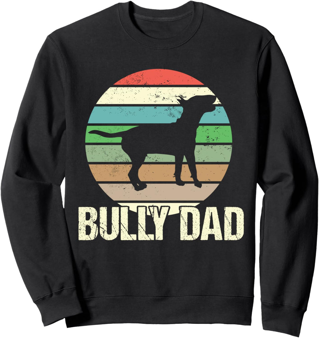 Miniatur Bullterrier Hund Bully Dad Vintage Sweatshirt