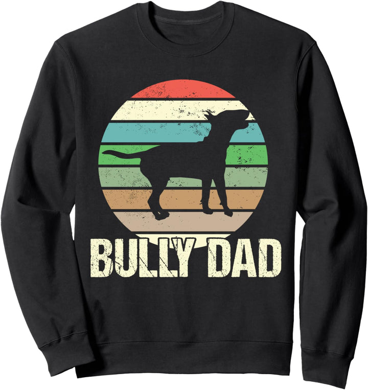 Miniatur Bullterrier Hund Bully Dad Vintage Sweatshirt