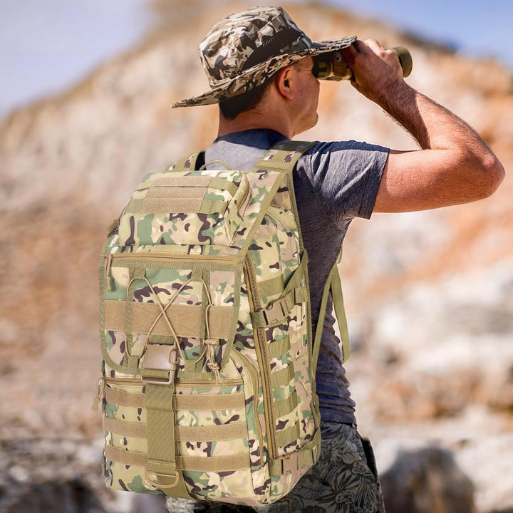 SHANNA Militärrucksack 35L/50L Armee Rucksack Molle, Hohe Kapazität Trekkingrucksack Wanderrucksäcke