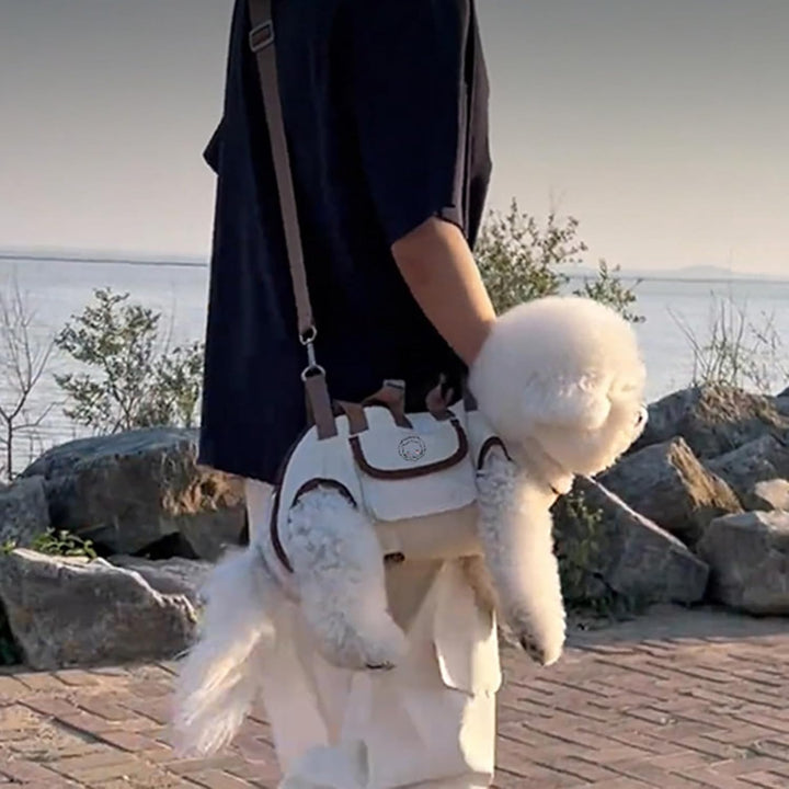 Hundetasche Mit Hunde Weste, Haustierweste Mit Riemen Für Kleiners Hunde Und Katzen, Tragbare Umhäng
