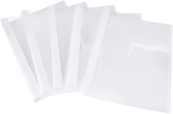 Fellowes Thermobindemappen Standard, 150 Mikron Vorderseite (PVC) / 200g/m² Rücken (glänzend), weiss