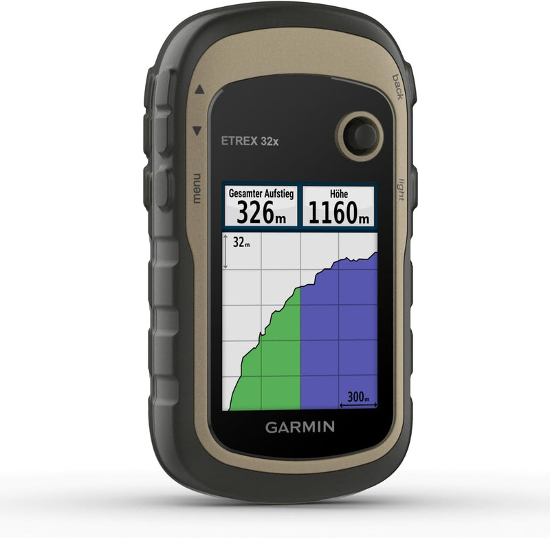 Garmin eTrex 32x-robustes, wasserdichtes GPS-Outdoor-Navi mit 2,2" (5,6 cm) Farbdisplay mit Tastenbe