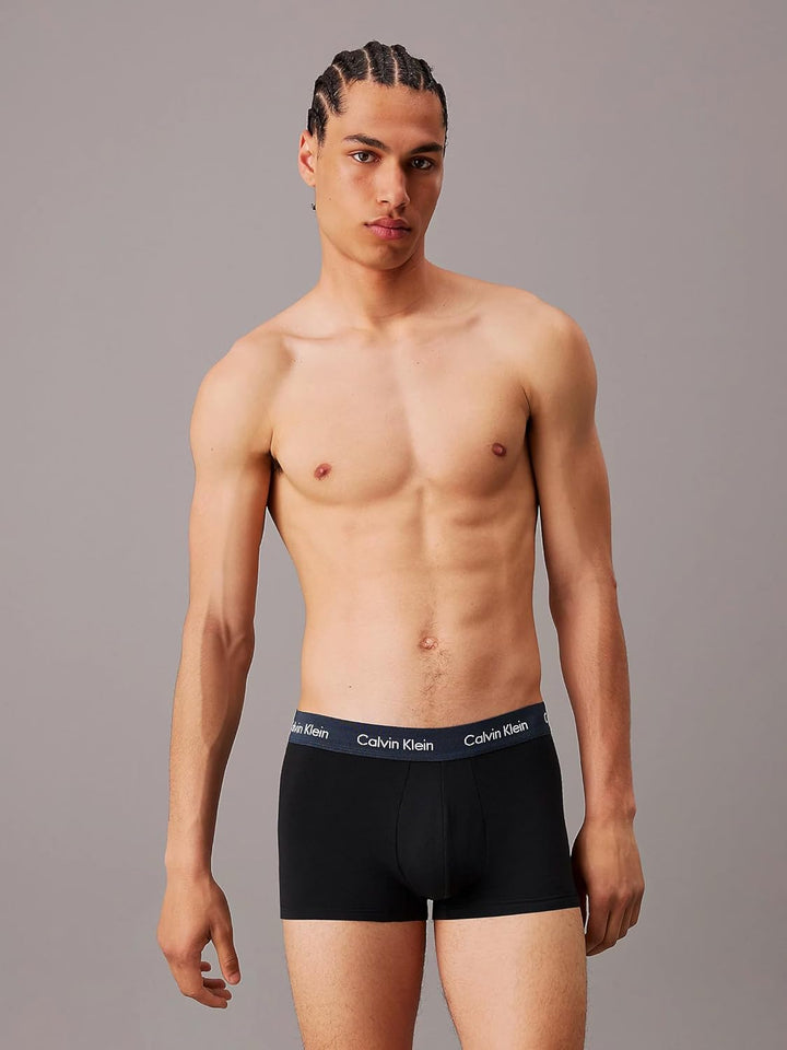 Calvin Klein Herren Low Rise Trunk S Black (B- Ink, Ash, Troposphere), S Black (B- Ink, Ash, Troposp
