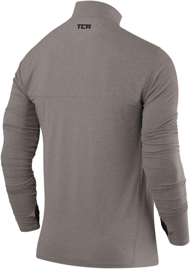 TCA Laufshirt Herren Langarm - Fusion Pro Quickdry Langarmshirt atmungsaktiv - Ski Oberteil Herren -