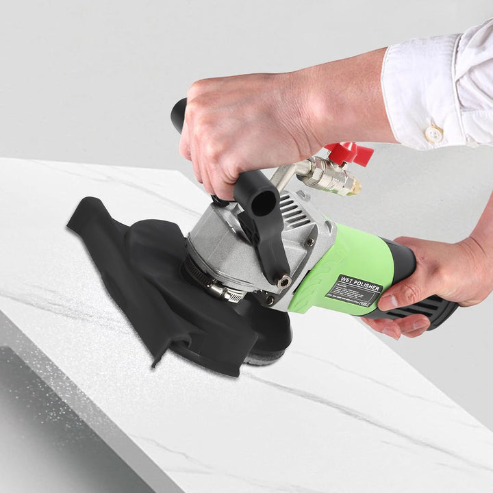 SHZICMY Nasspolierer, 800W 100mm Nass Poliermaschine mit variabler Geschwindigkeit und Granit-Diaman