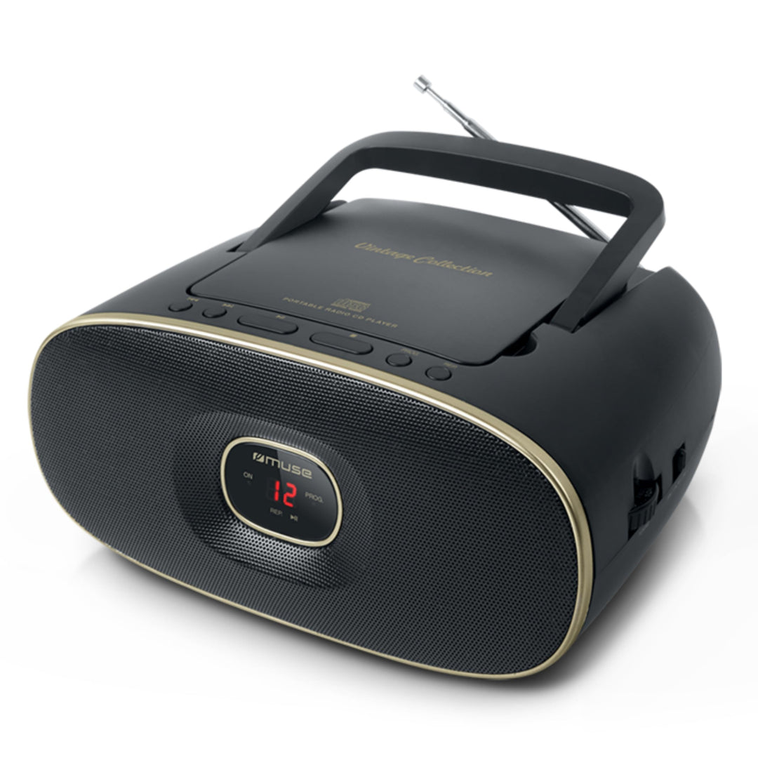Muse MD-202 VT - Mobilradio mit CD-Player & LED-Display Schwarz, Schwarz