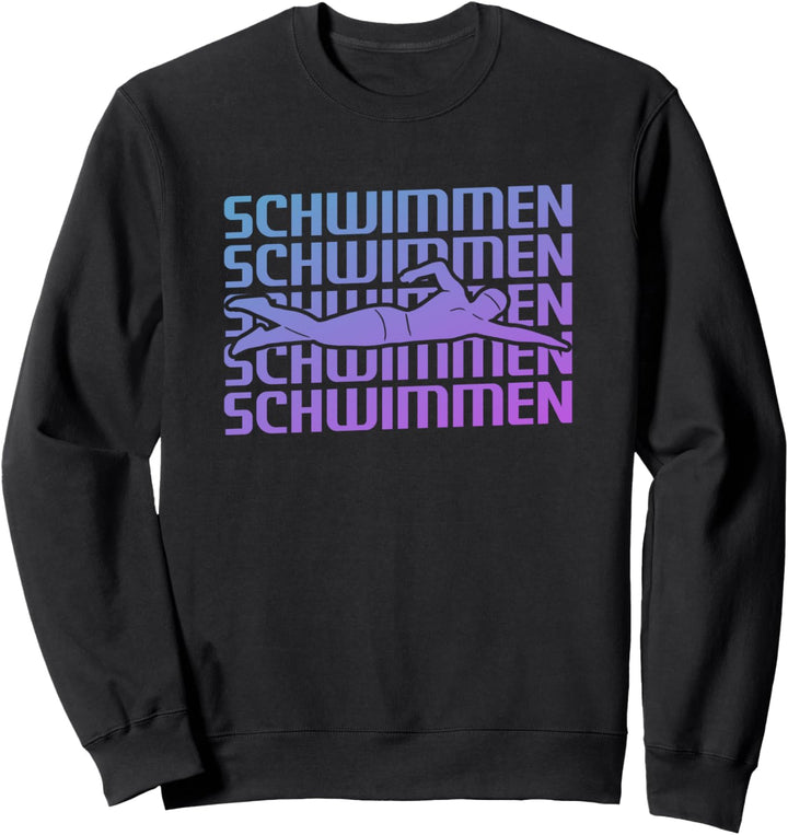 Retro Vintager Schwimmen Schwimmer Sweatshirt