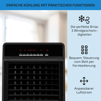 oneConcept CTR-1 - 4-in-1 Luftkühler, Ventilator, Luftbefeuchter, Luftreiniger, Ionisator, Wassertan