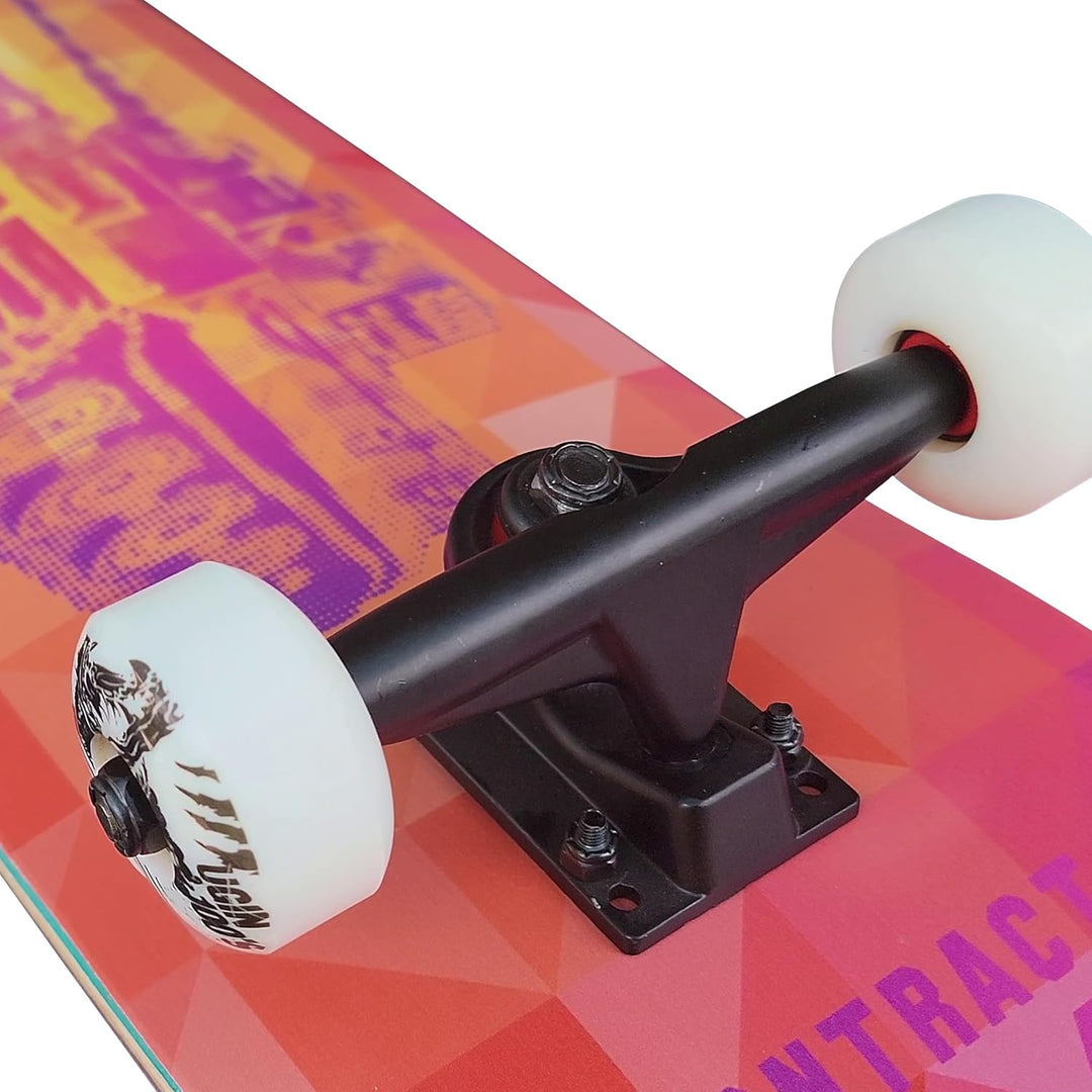 Komplett Skateboard Tiger-1 - für Kinder und Jugendliche - 7-lagiges Ahornholz Deck - Medium Concave