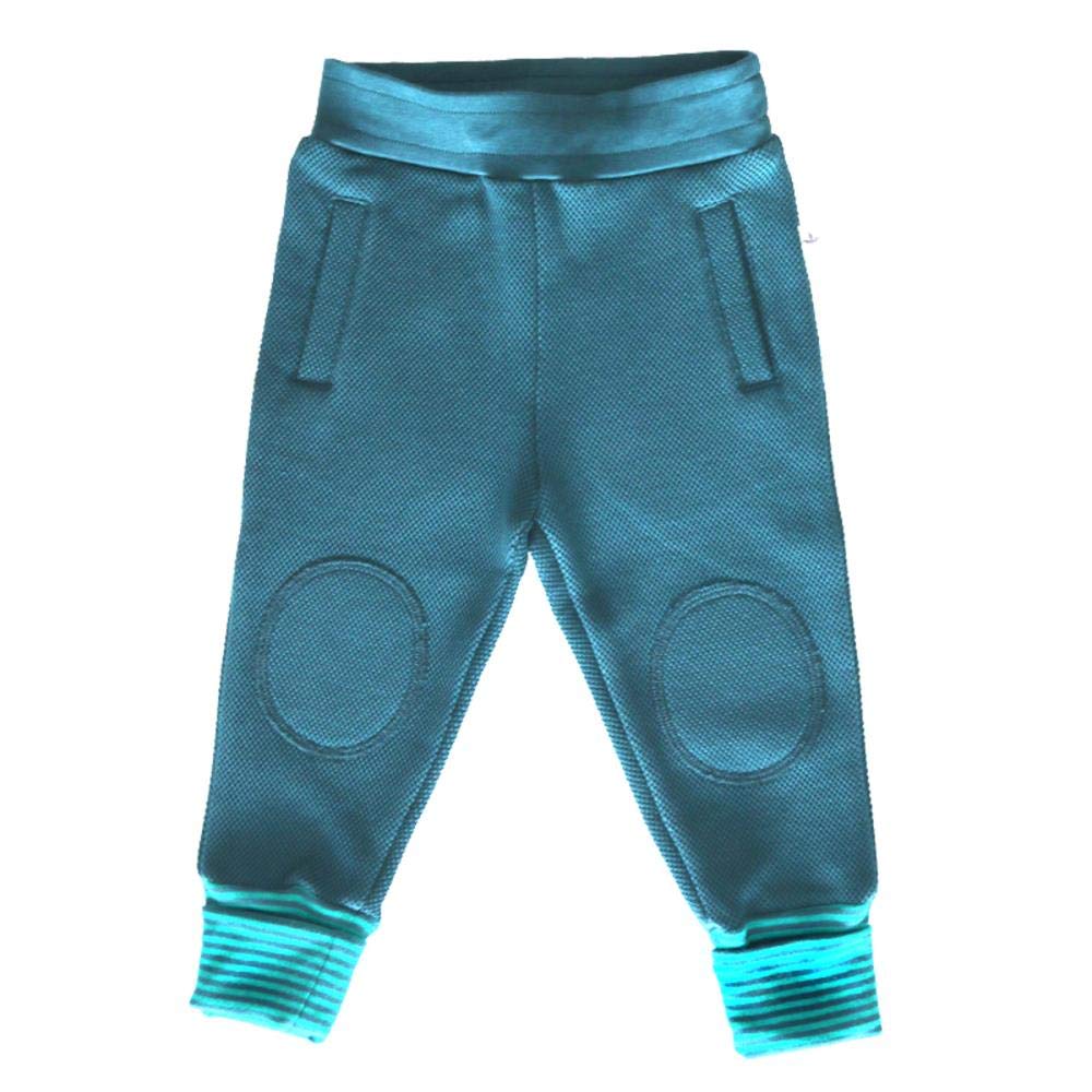 Leela Cotton Baby-Jungen Hose, Donaublau Pants 74-80 Donaublau/Lapis, 74-80 Donaublau/Lapis