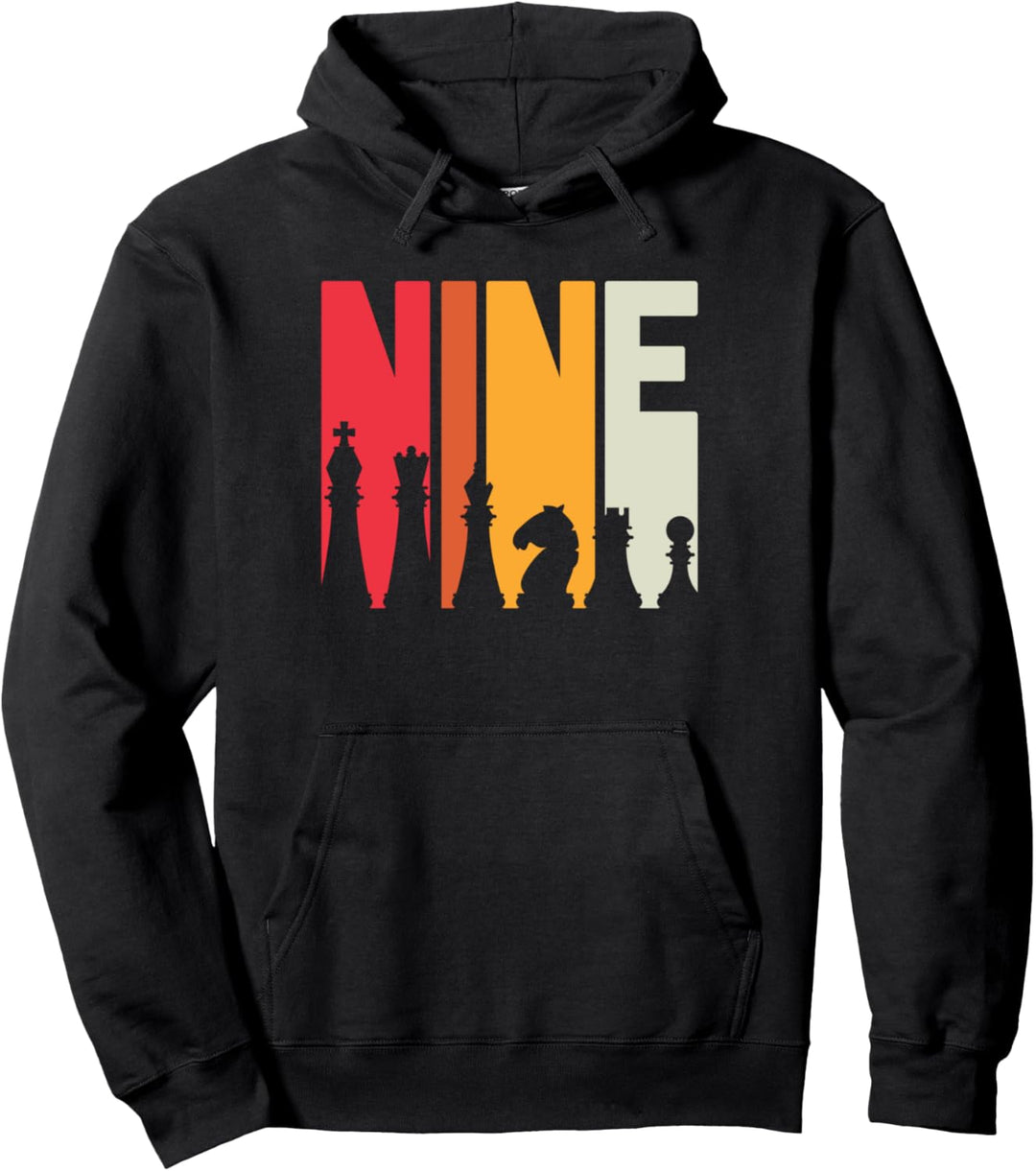 AA. Geburtstag Geschenk Schach Spieler Retro Brettspiel Fan Pullover Hoodie