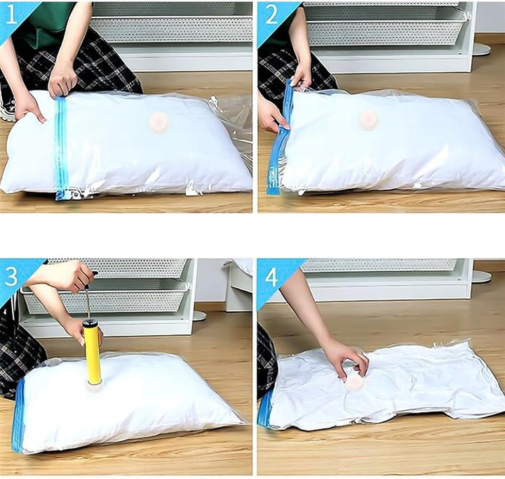 Vakuumbeutel für Kleidung Klein 8er 50x70cm Vakuumierbeutel Vakuum Kleiderbeutel Vakuum-Platzsparer