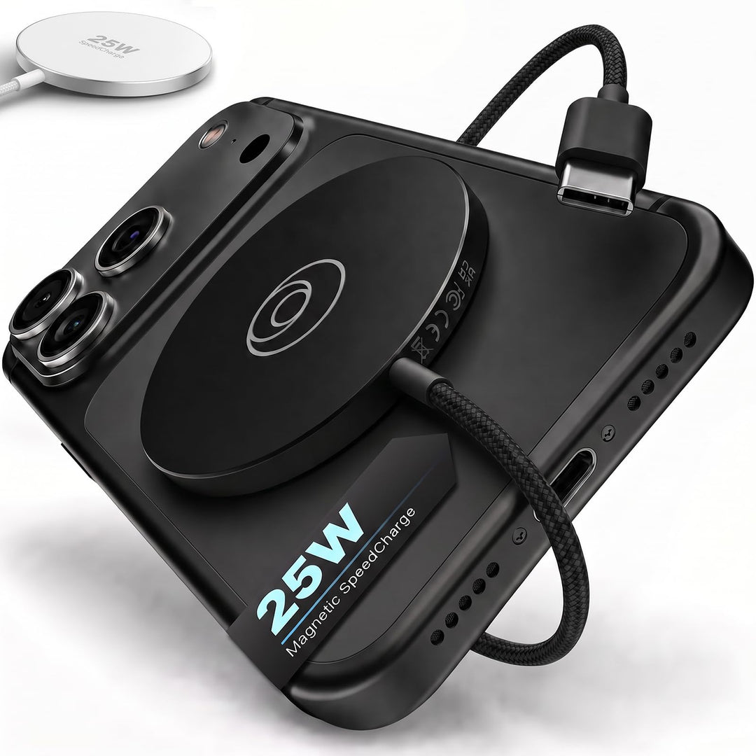 Mag-Safe 25W Ladegerät, Wireless Charger Ladepad [mit 1,2 M Kabel] für iPhone 17/16 Pro Max, Google