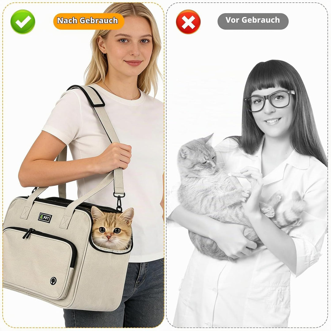 Hunde-Transportbox Tier Hundebox Transporttasche faltbar Hundetasche Haustier, Hundebox Auto Hundeta