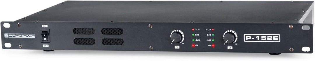 Pronomic P-152E MKII Endstufe - 2-Kanal Endstufe - Leistung RMS/4 Ohm: 2x 150 Watt - Besonders geeig