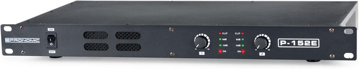 Pronomic P-152E MKII Endstufe - 2-Kanal Endstufe - Leistung RMS/4 Ohm: 2x 150 Watt - Besonders geeig
