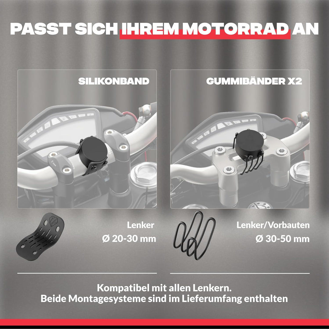 Shapeheart französische Innovation, magnetische Motorrad-Telefonhalterung mit Abnehmbarer wetterfest
