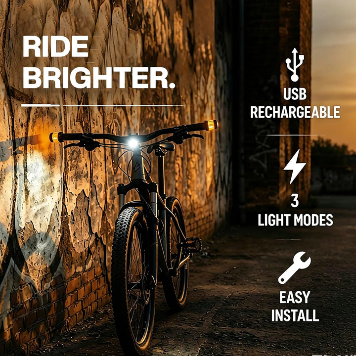 LED Blinker E Scooter Nachrüstset, wiederaufladbare Fahrrad Blinker für E Scooter, wasserdichtes Sco