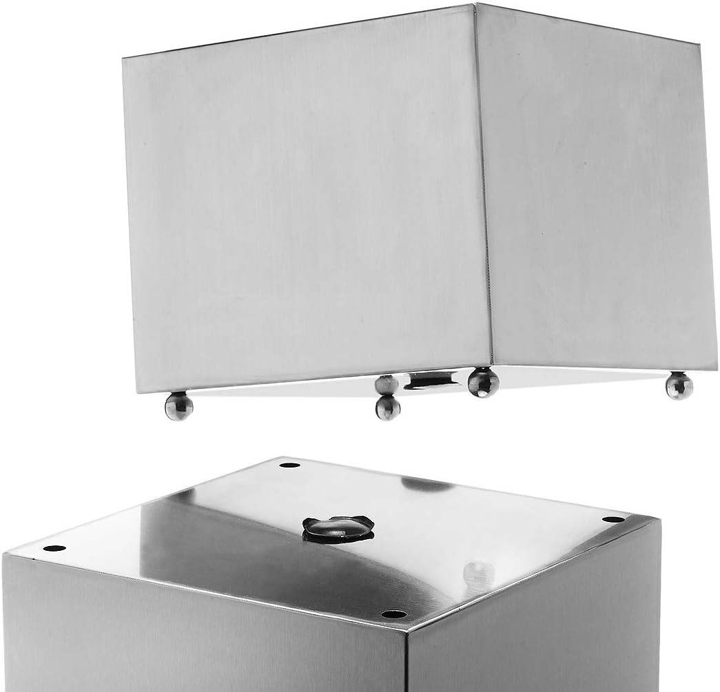 Kobolo Blumensäule Dekosäule Pflanzsäule Schale Bullet - Edelstahl 100 cm - 3 Dekokugeln, Bullet
