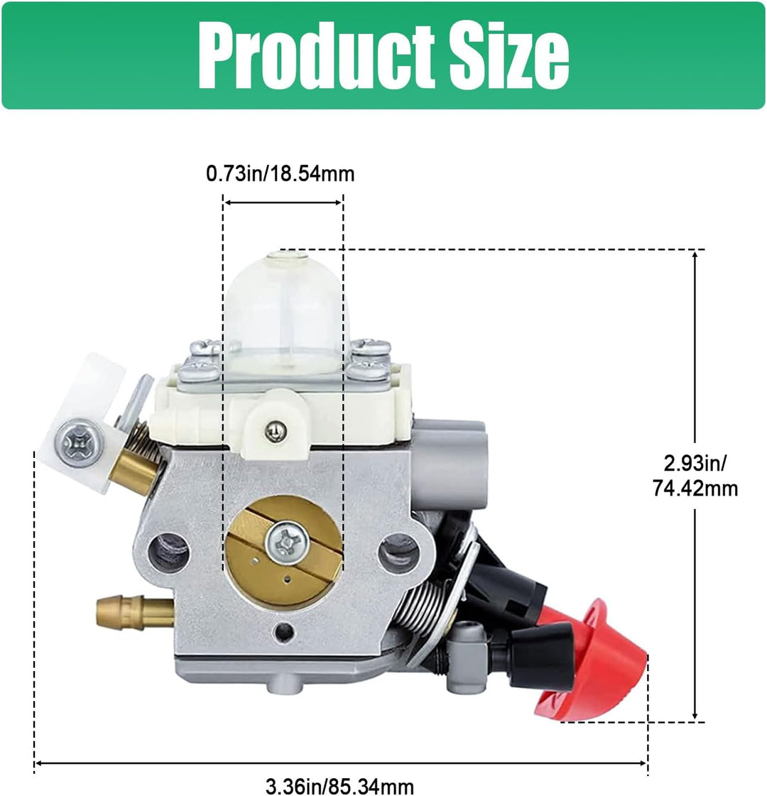 JOJOCY C1M-S267A FS56RC Vergaser-Kit für Stihl FS40 FS50 FS56 FS70 FC56 FC70 HT56 HT56C KN56 Trimmer