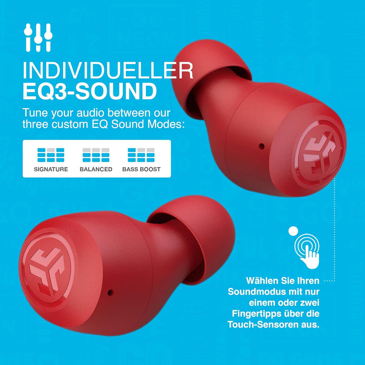 JLab Go Air Pop+ In Ear Kopfhörer kabellos Bluetooth, True Wireless Kopfhörer, 35+ Std. Headphones,