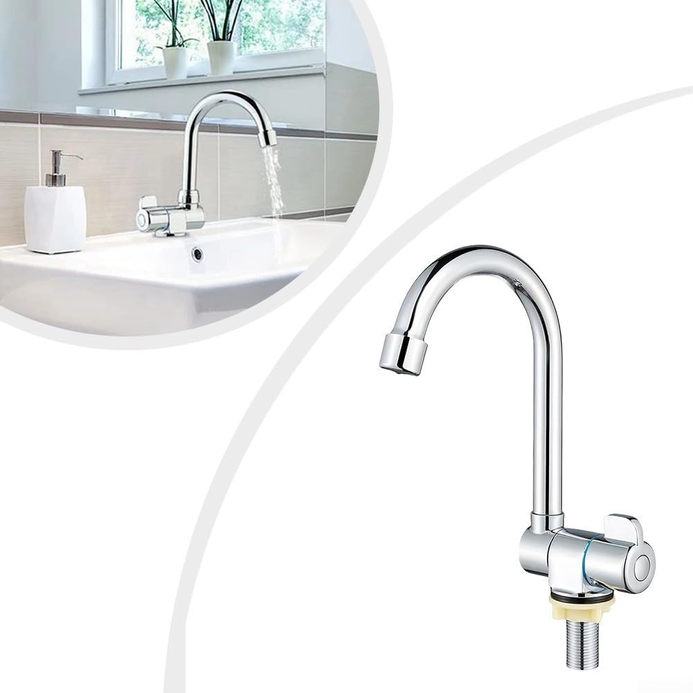 Wohnmobil-Klapp-Wasserhahn, Spültischarmatur Edelstahl, Wasserhahn Küche 360° Schwenkbar, klappbar,
